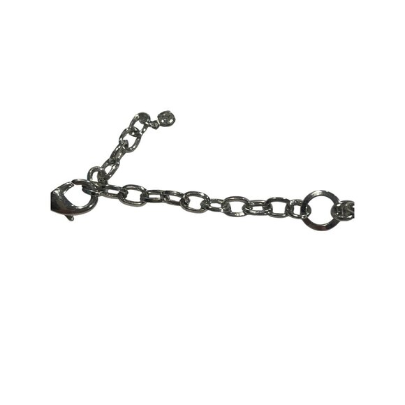 Hammered Silver Tone Metal Collar Necklace Articulated Choker Regal Adj 16" + 3" - Picture 4 of 4